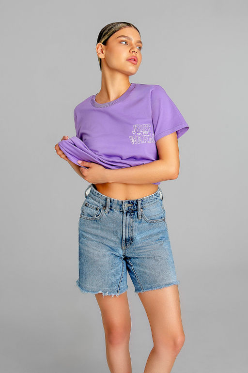 Арт. 3175 Футболка женская 44-52 (5 шт) Цвет:лила - Калинка фото 16