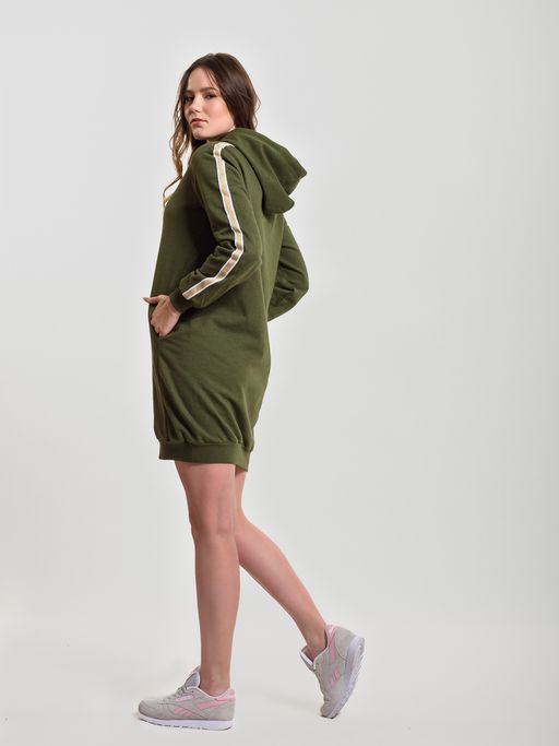 Туника "Тренд 4" хаки, футер начес