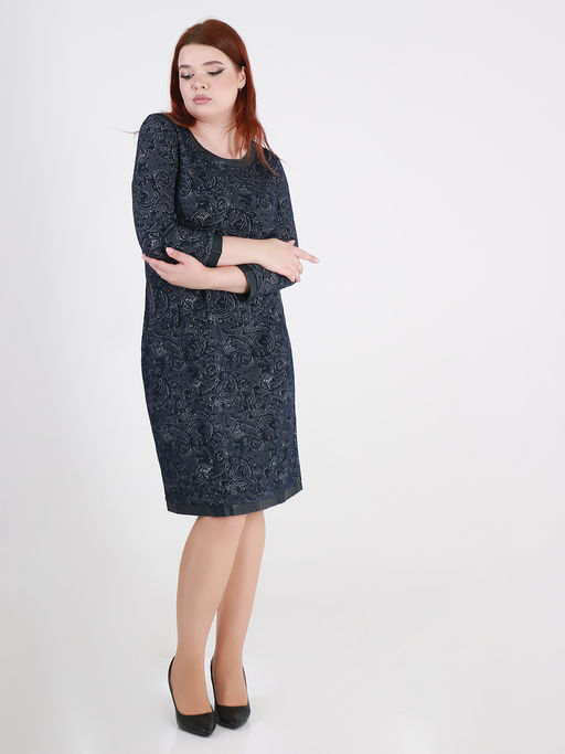 Платье-футляр с цветочным узором - Almond фото 3