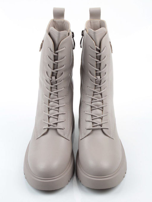 04-PAM366-3Z GRAY Ботинки зимние женские (натуральная кожа, 100% шерсть)