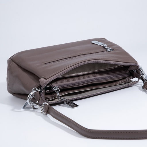 Сумка кросс-боди на молнии, цвет коричневый - Simaland фото 7