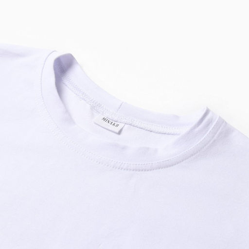 Футболка женская MINAKU: Basic line, белая, размер 48