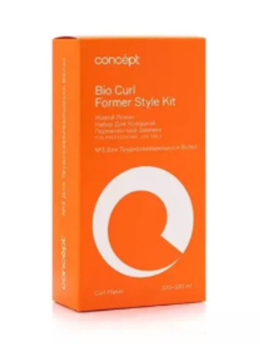 Concept Prof.Набор д/хол/перманентной завивки д/труднозав.волос №3 Живой локон (bio curl)100мл+100мл