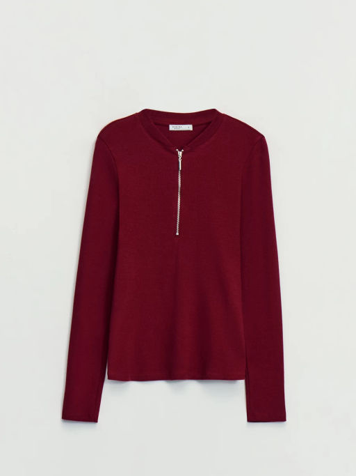 Джемпер на молнии из хлопка / Zarina