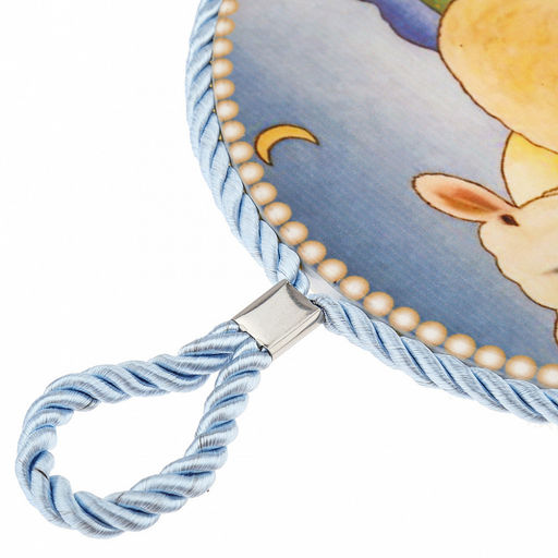 Подставка под горячее (панно) "Ферма" д16см h0,8см, керамика, фотопечать с глазурью, подложка пробковое дерево, кант атласный шнур, в упаковке (Китай)