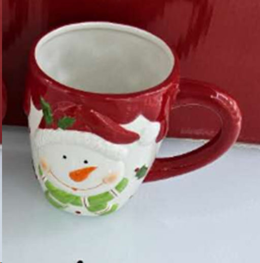 Кружка Снеговик / YJ3002В /уп 48/ новогодняя