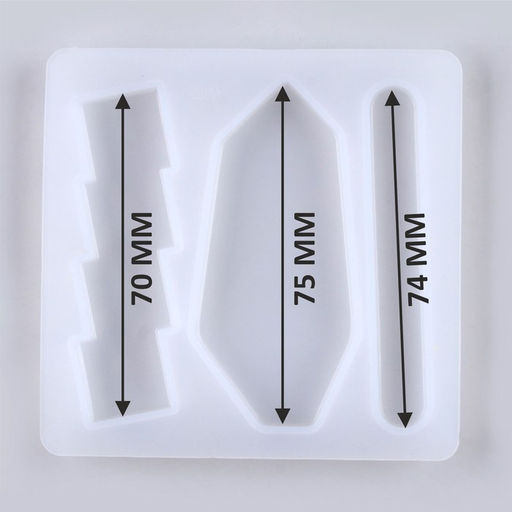 Цена за 2 шт. Молд силиконовый «Заколка», 3 вида заколки