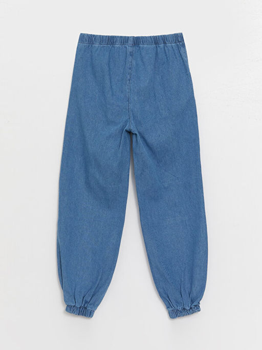 Beli Lastikli K?z ?ocuk Jogger Jean Pantolon - Waikiki фото 3