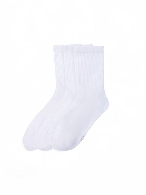 Носки мужские спортивные хлопковые Resport, набор 3 пары, размер 39-41, белые