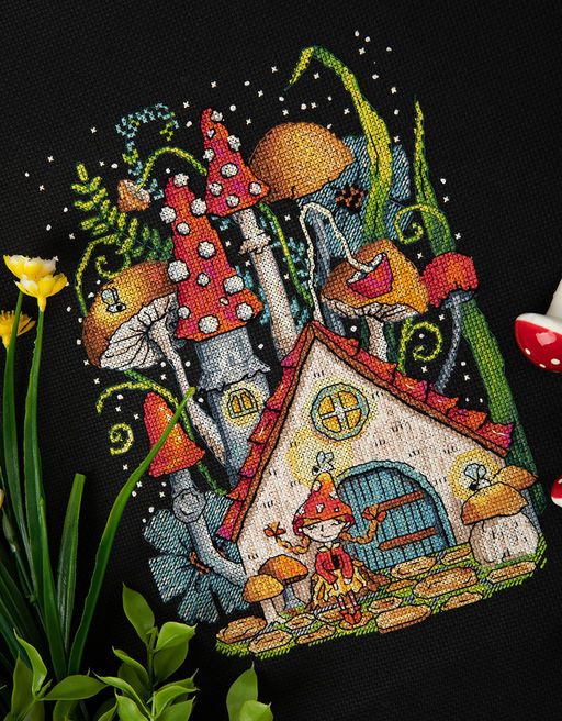 Набор для вышивания PANNA VS-7321 Грибной домик 19 х 24.5 см