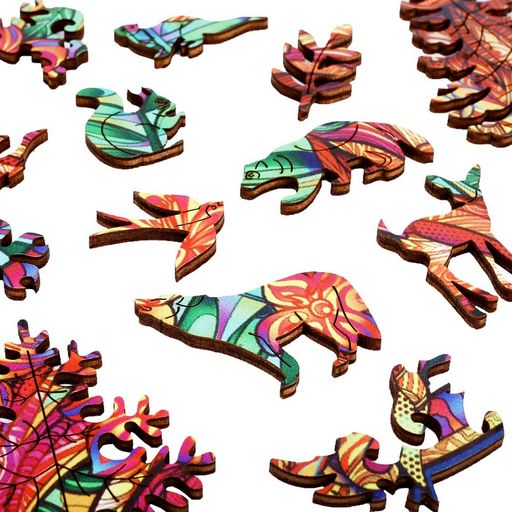 Пазл деревянный фигурный Король леса - Puzzle фото 3