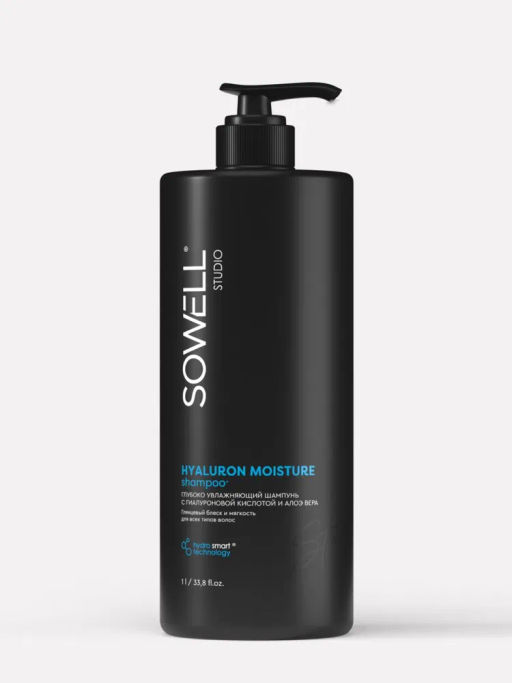 SOWELL шампунь 1л Глубоко увлажняющий д/волос Hyaluron Moisture