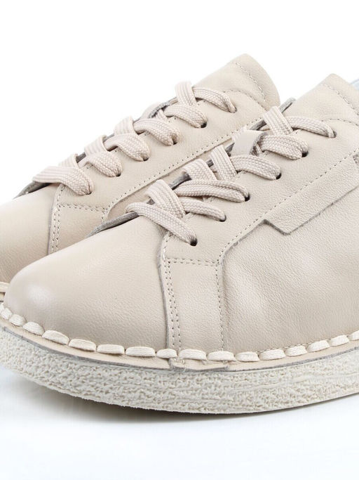 03-XKL22-033 BEIGE Полуботинки женские (натуральная кожа)