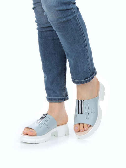 08-PED123-3 LIGHT BLUE Босоножки женские (натуральная кожа) - Фабричный китай фото 2