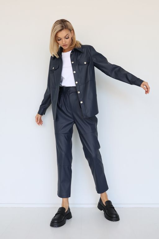 Рубашка из экокожи - Looklikecat фото 4