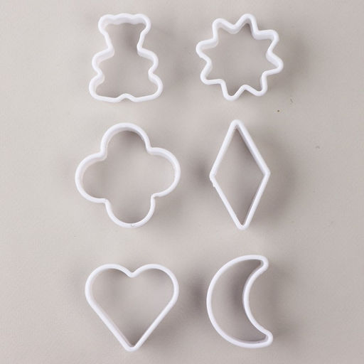 Формы для выпечки печенья «Нежность», набор 6 шт., пластик