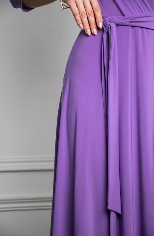Платье из трикотажа сиреневый - Donna saggia фото 4