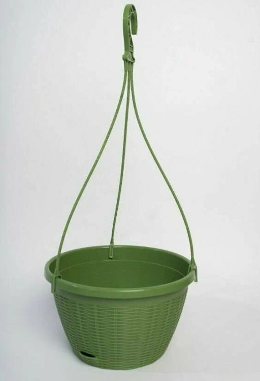 Кашпо Подвесное с подвесом (4,5л) Цв. Оливковый (Арт. КШ-9131) - Вмс фото 5