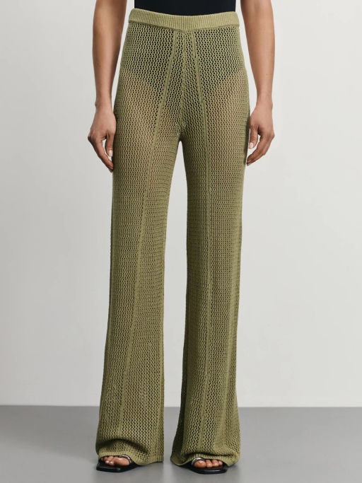 Прямые вязаные брюки / Zarina  фото 2