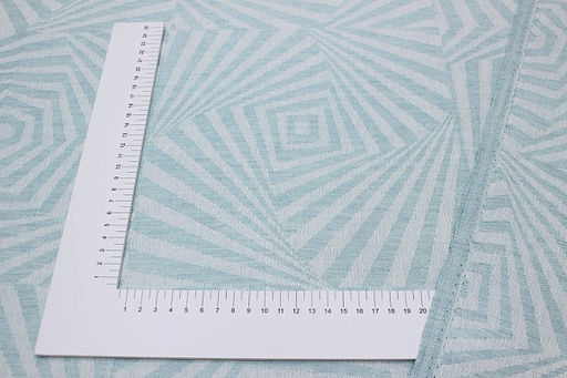 Полульняной жаккард Оптическая иллюзия цв.мятное мороженое, СОРТ2, ш.1.75м, лен-57%, хл-43% - Купава фото 3