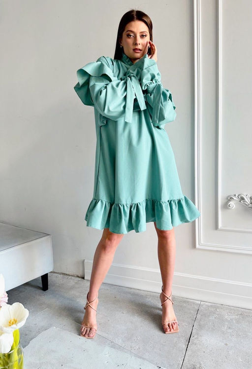 Платье AURA 3196-170 шалфей  фото 5