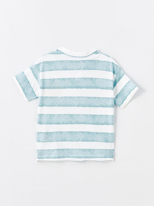 Resort Yaka K?sa ?izgili Erkek Bebek Ti??rt - Waikiki фото 2