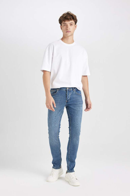 Джинсовые брюки скинни Carlo очень узкого кроя с нормальной талией и очень узкими штанинами - Defacto фото 11