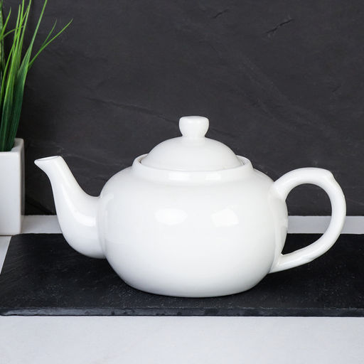 Чайник заварочный 400 мл костяной фарфор белый арт.FY24002 (729940)