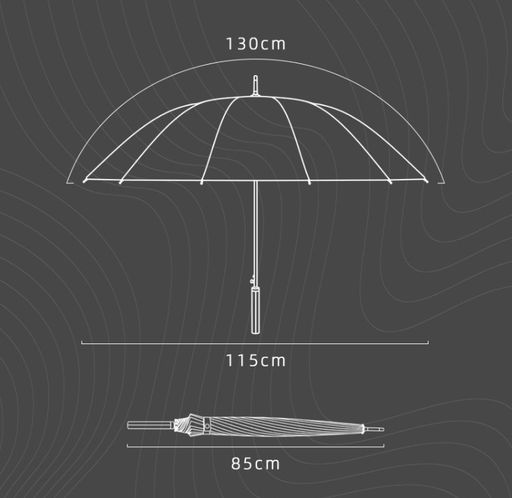 Зонт Umbr-L-605-Gray