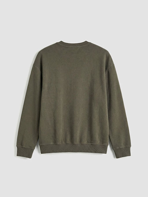 Bisiklet Yaka Erkek Sweatshirt