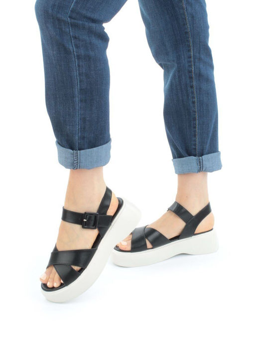 08-PEY256-2 BLACK Босоножки женские (натуральная кожа) - Фабричный китай фото 2