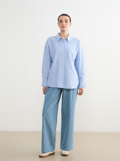 ?izgili Kad?n Oxford G?mlek