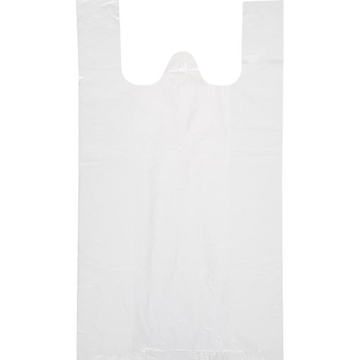 Пакет-майка 38+20х68 15 мкм, 100 шт/уп, белый S