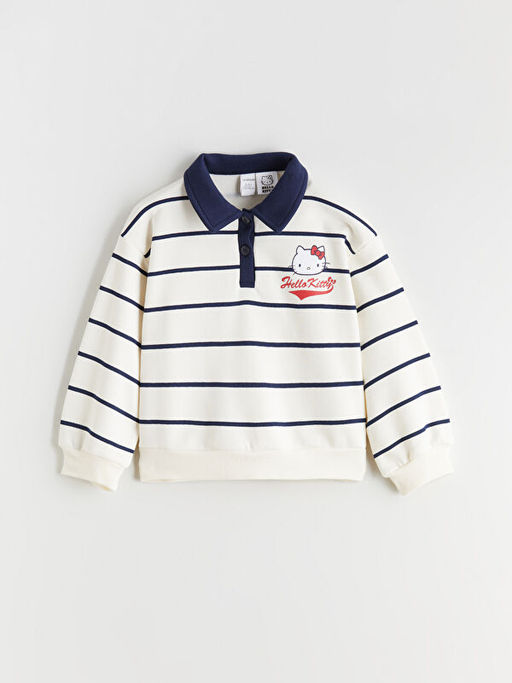 Polo Yaka K?z ?ocuk Sweatshirt ve Etek