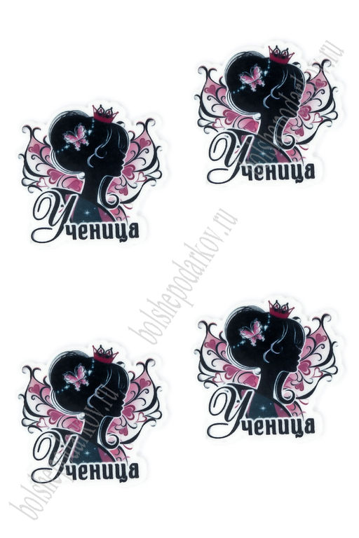 Кабошон-вырубка "Ученица" 3*3,5 см (10 шт) SF-6034, №16