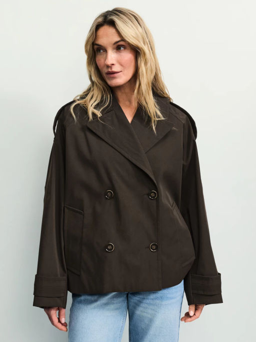 Двубортный укороченный тренч ZR2604102214-27 / Zarina  фото 3