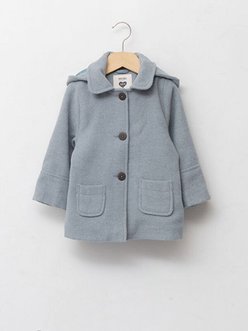 K?z Bebek Kap??onlu Fermuarl? Kal?n Kaban - Waikiki фото 2