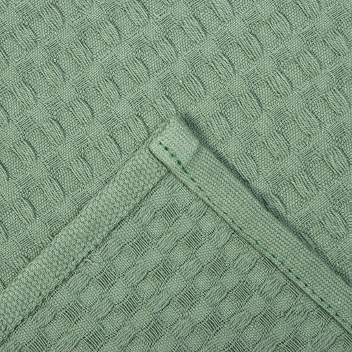 Набор кухонных полотенец Доляна, хаки, 35?60 см - 4 шт., 100% хлопок, вафля 220 г/м?