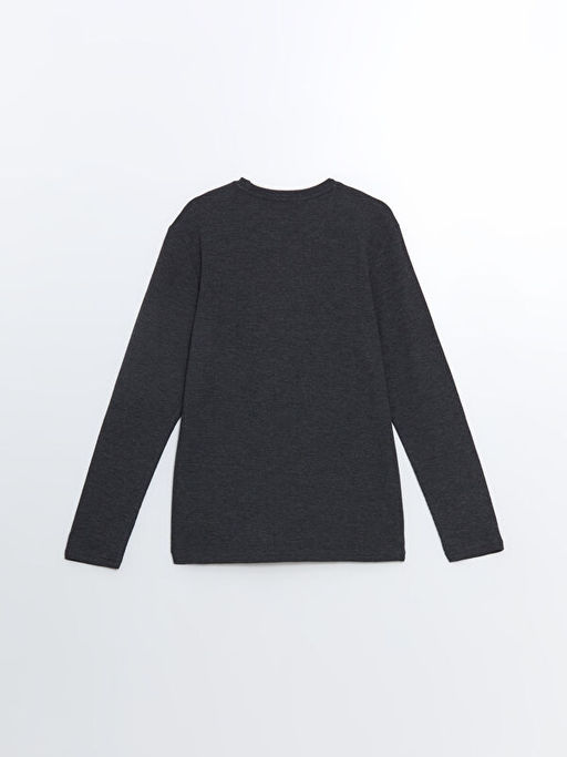 Bisiklet Yaka Uzun Kollu Erkek Sweatshirt - Waikiki фото 2