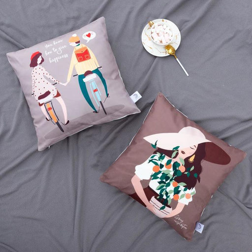 Наволочка декоративная Этель Spring inspiration 40х40 см, 100% п/э, велюр  фото 2