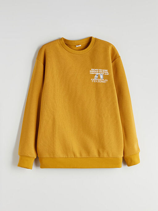 Bisiklet Yaka Erkek ?ocuk Sweatshirt