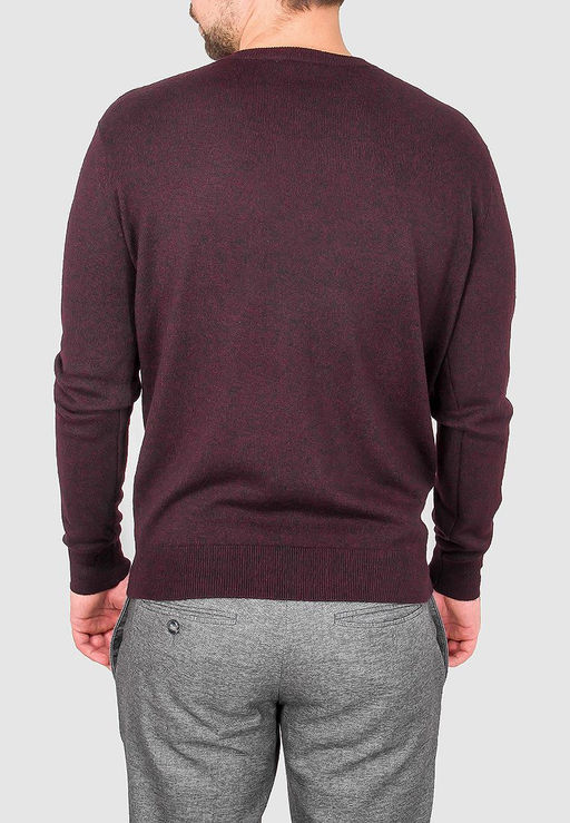 Джемпер мужской GREG G124-DA49 бордо/черный  фото 2