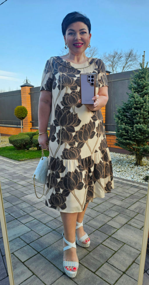 Платье Vittoria Queen 25083 шоколад+молочный  фото 2