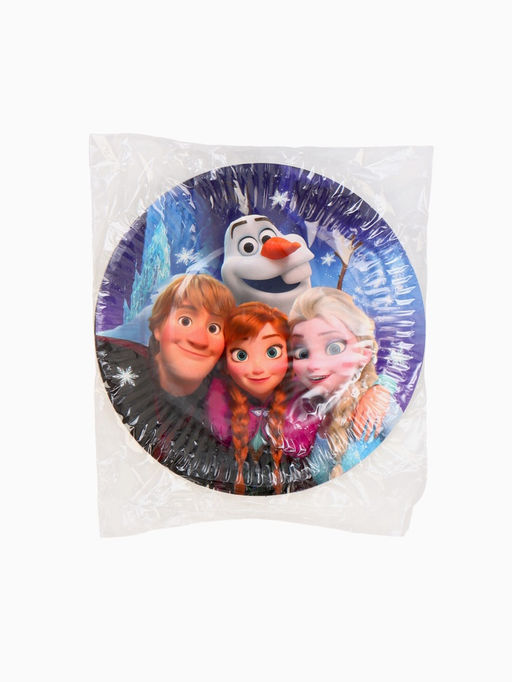 Тарелка одноразовая 18 см, набор 10 шт., Холодное сердце