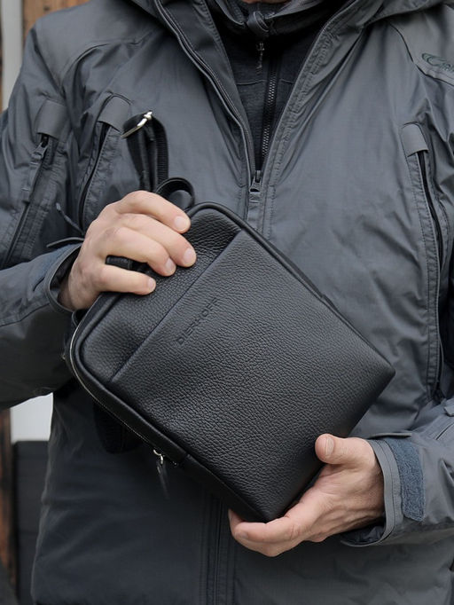 Мужская кожаная сумка Dierhoff ДМ 2042/МХ - Sergio valentini фото 7