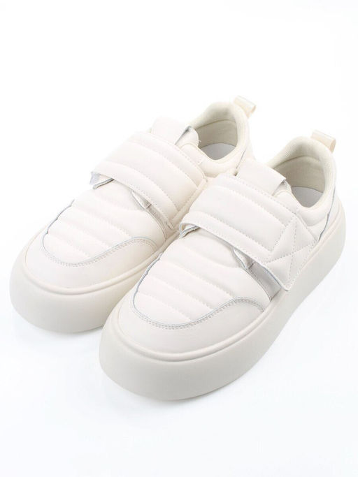 03-YH462-2 LT. BEIGE Полуботинки спортивные демисезонные женские (натуральная кожа)