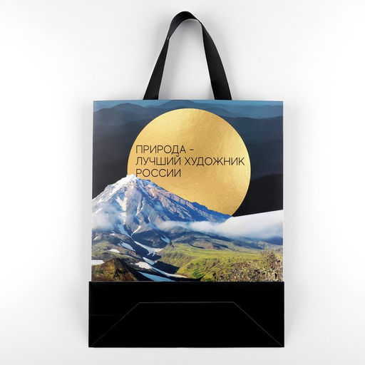 Пакет ламинированный вертикальный «Горы», ML 40 × 31 × 11,5 см