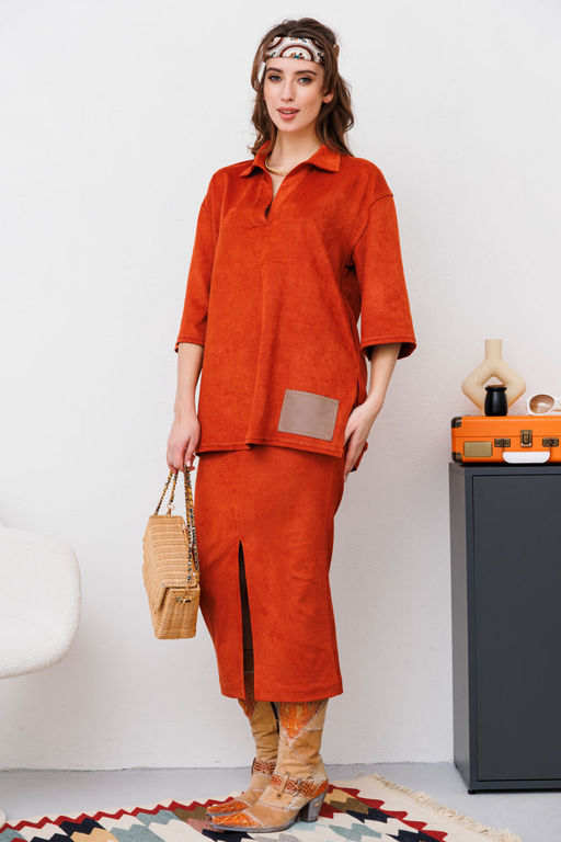 Костюм NIKVA н486-1 терракот  фото 3