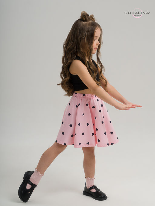 Костюм Мальвина КТ черный-черные сердечки - Sovalina фото 24