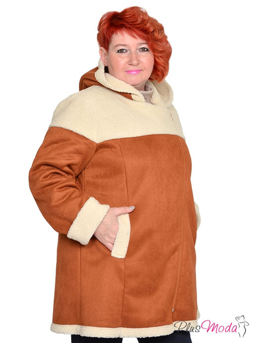 Дубленка-куртка Модель №1793 размеры 44-84 - Plusmoda фото 5